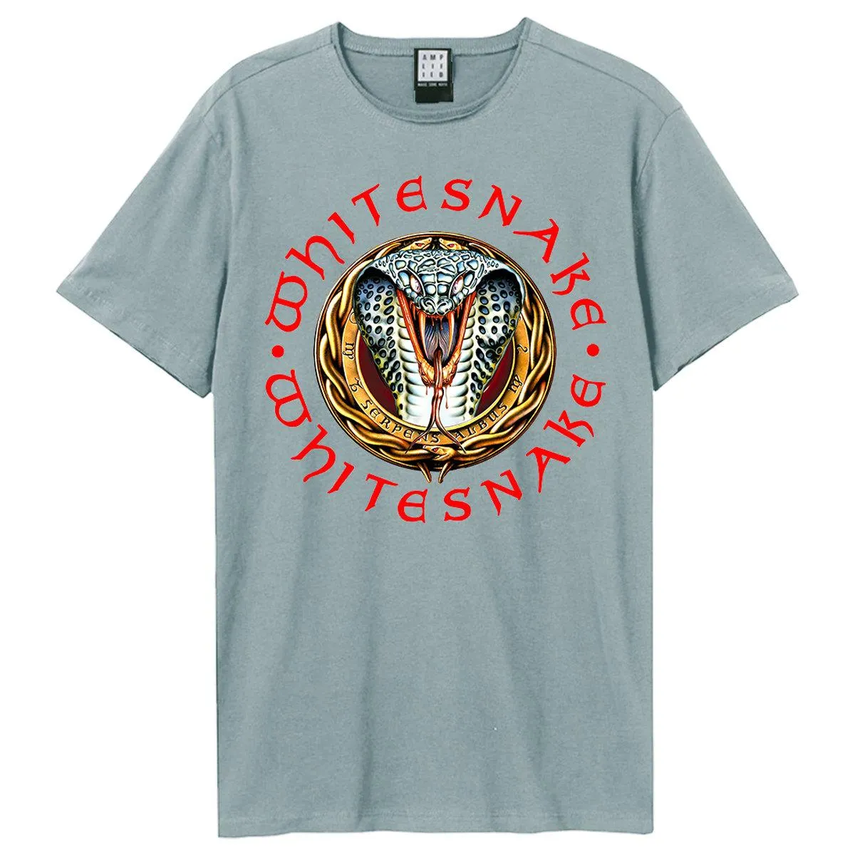 Amplified Unisex Adult Donnington Snake T-Shirt