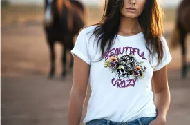 Beautiful Crazy T Shirt, Country Shirt, Tour Shirt, Festival Tee, Western T-shirt, Music Shirt, Concert T-Shirt