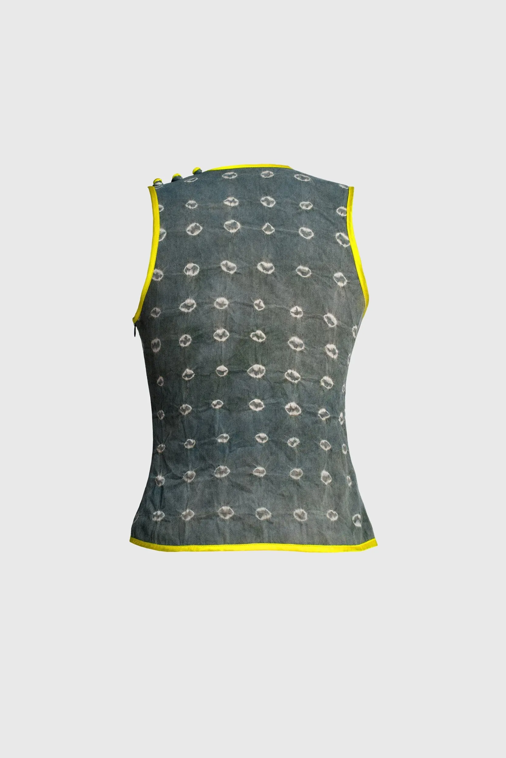 Blue Shibori Top