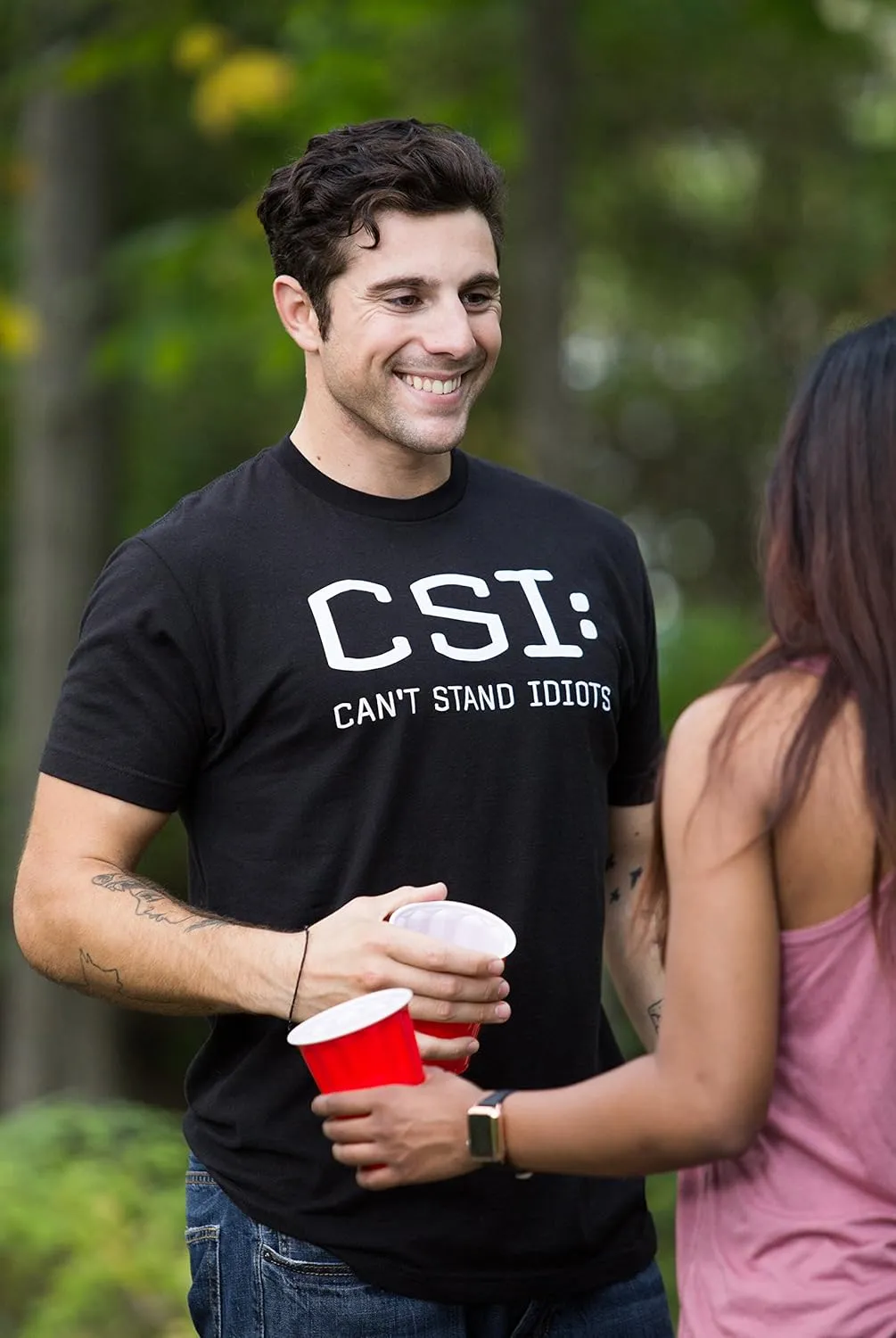 CSI: Can't Stand Idiots | Funny TV Pun, Dad Humor, Sarcastic Joke Unisex T-Shirt