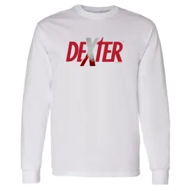 Dexter Spatter Logo Adult Long Sleeve T-Shirt