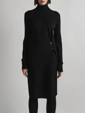 E4209MXH Merino knit turtleneck dress