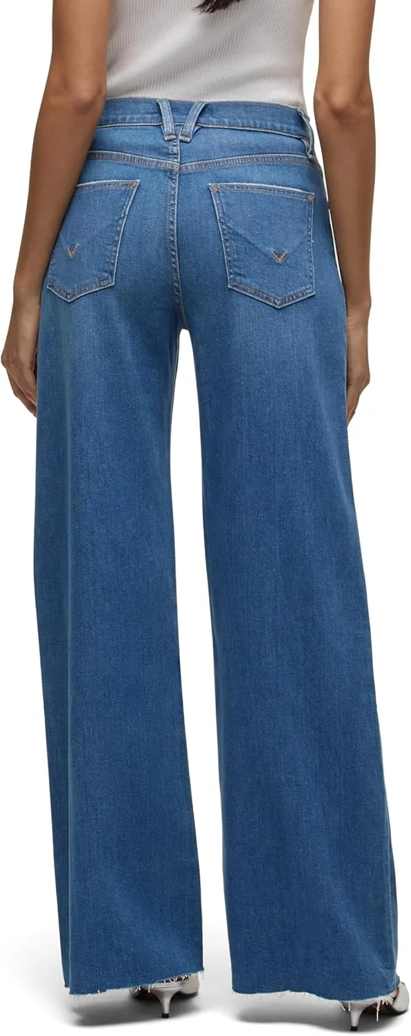 HUDSON Women's Jodie High Rise Loose Fit Wide Leg Jean