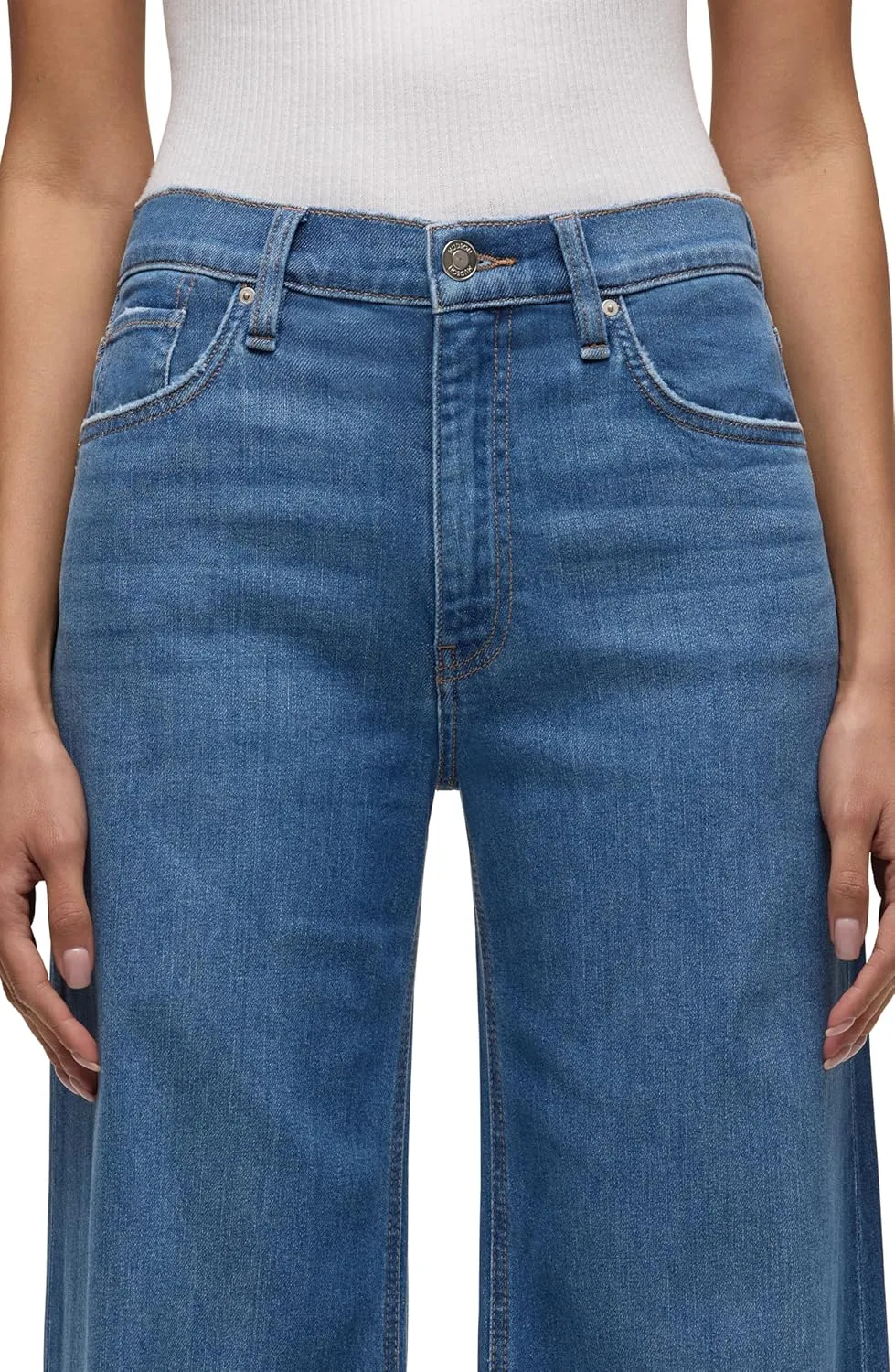 HUDSON Women's Jodie High Rise Loose Fit Wide Leg Jean