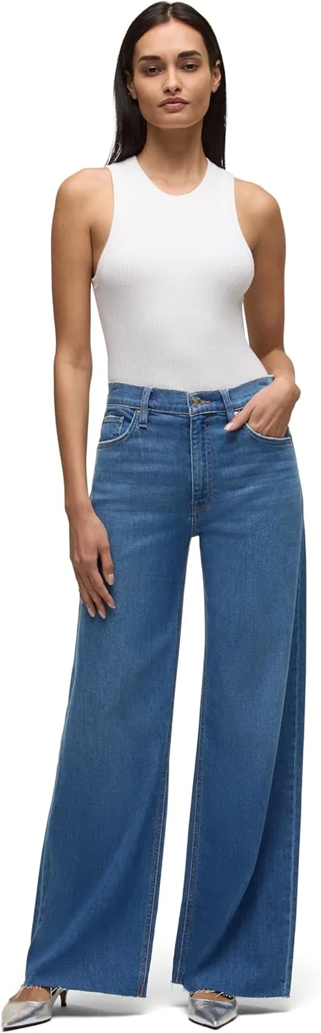 HUDSON Women's Jodie High Rise Loose Fit Wide Leg Jean