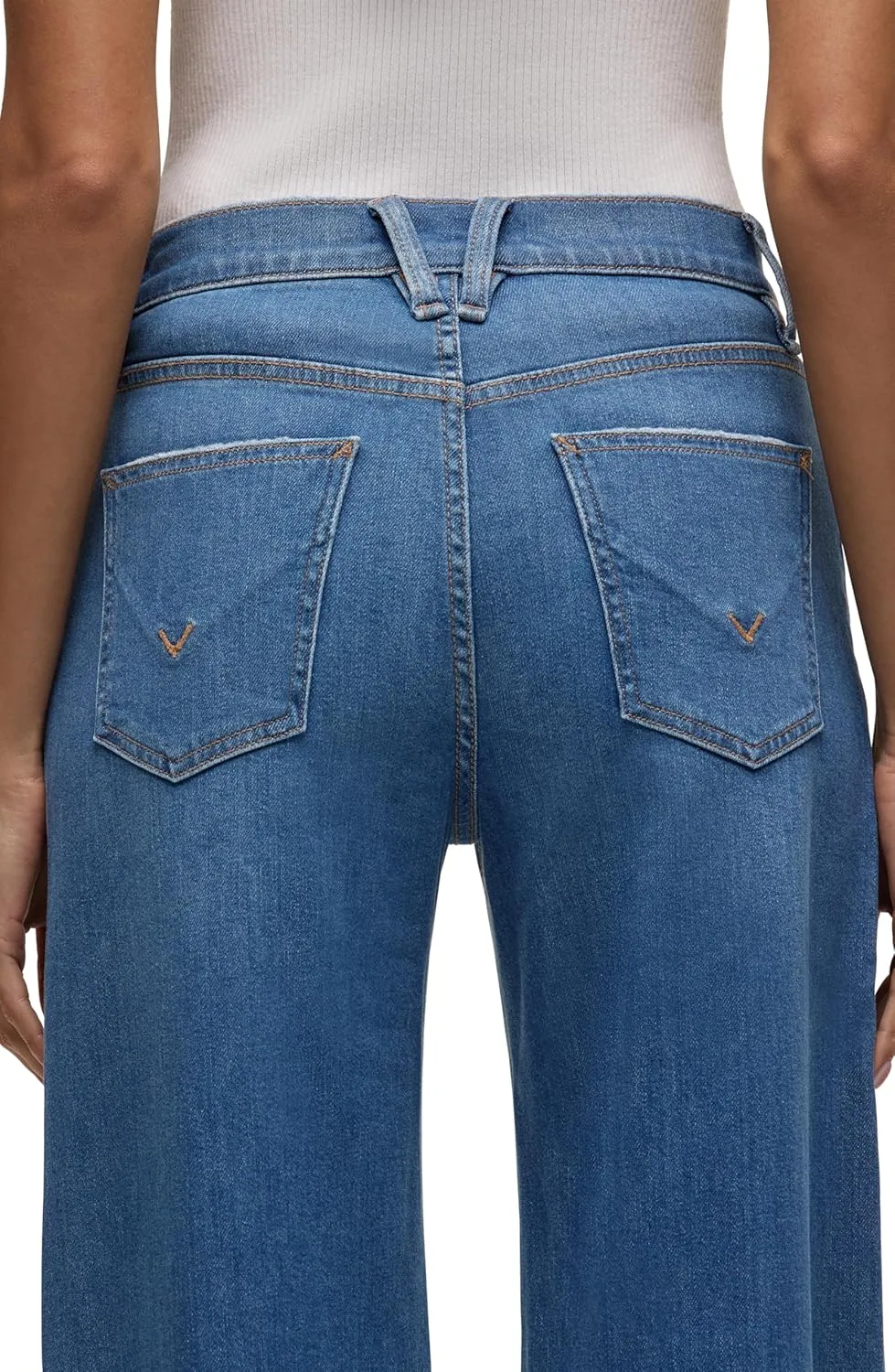 HUDSON Women's Jodie High Rise Loose Fit Wide Leg Jean
