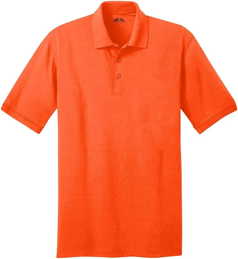 Joe's USA Mens Short Sleeve Polo Shirts in Regular, Big & Tall Sizes