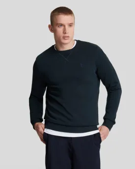 Lyle & Scott Tonal Eagle Crew Neck Sweatshirt/Dark Navy - New AW24