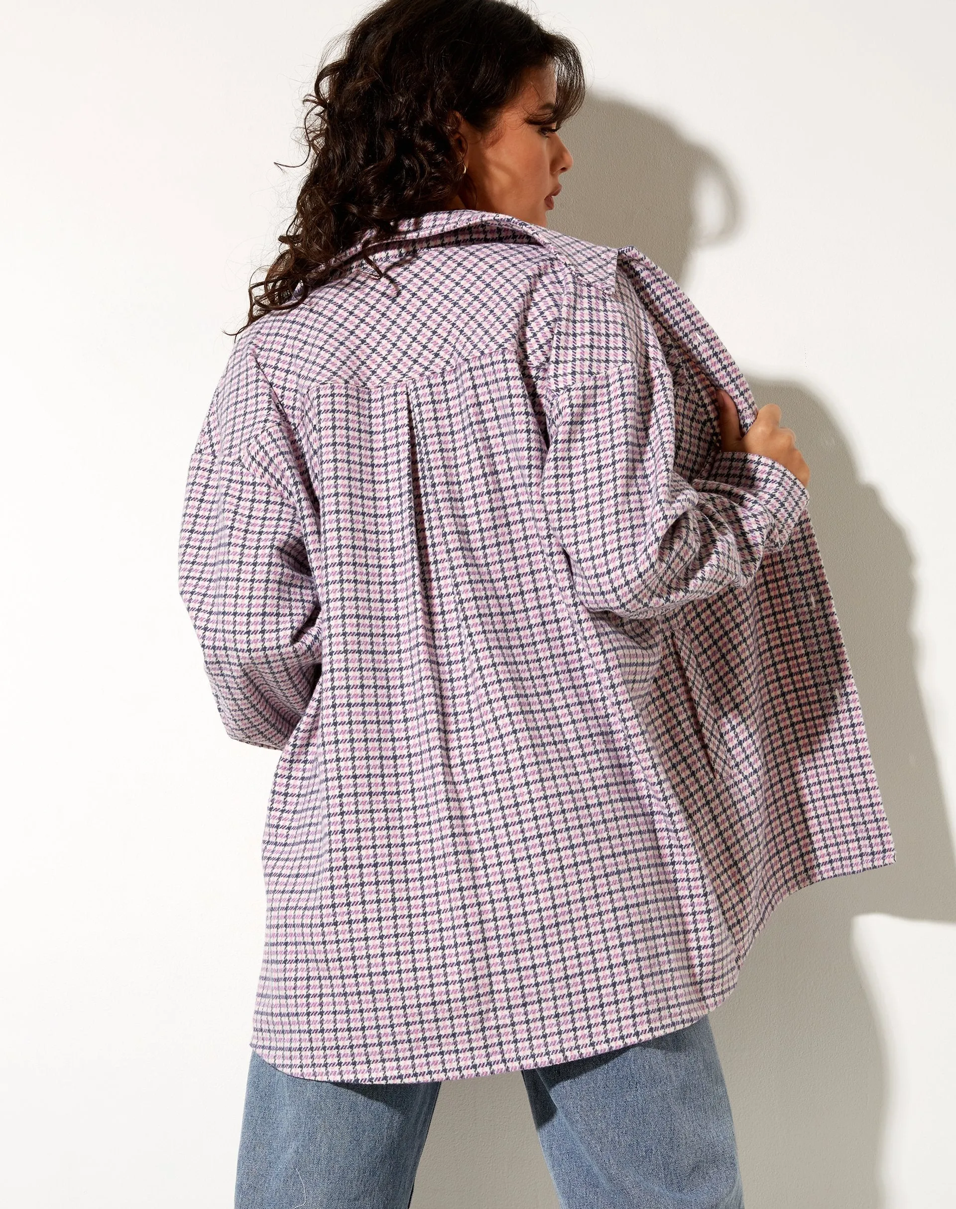 Medita Shirt in Purple Pink and Black