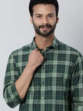 Men Checked Full Sleeve Cotton Shirt