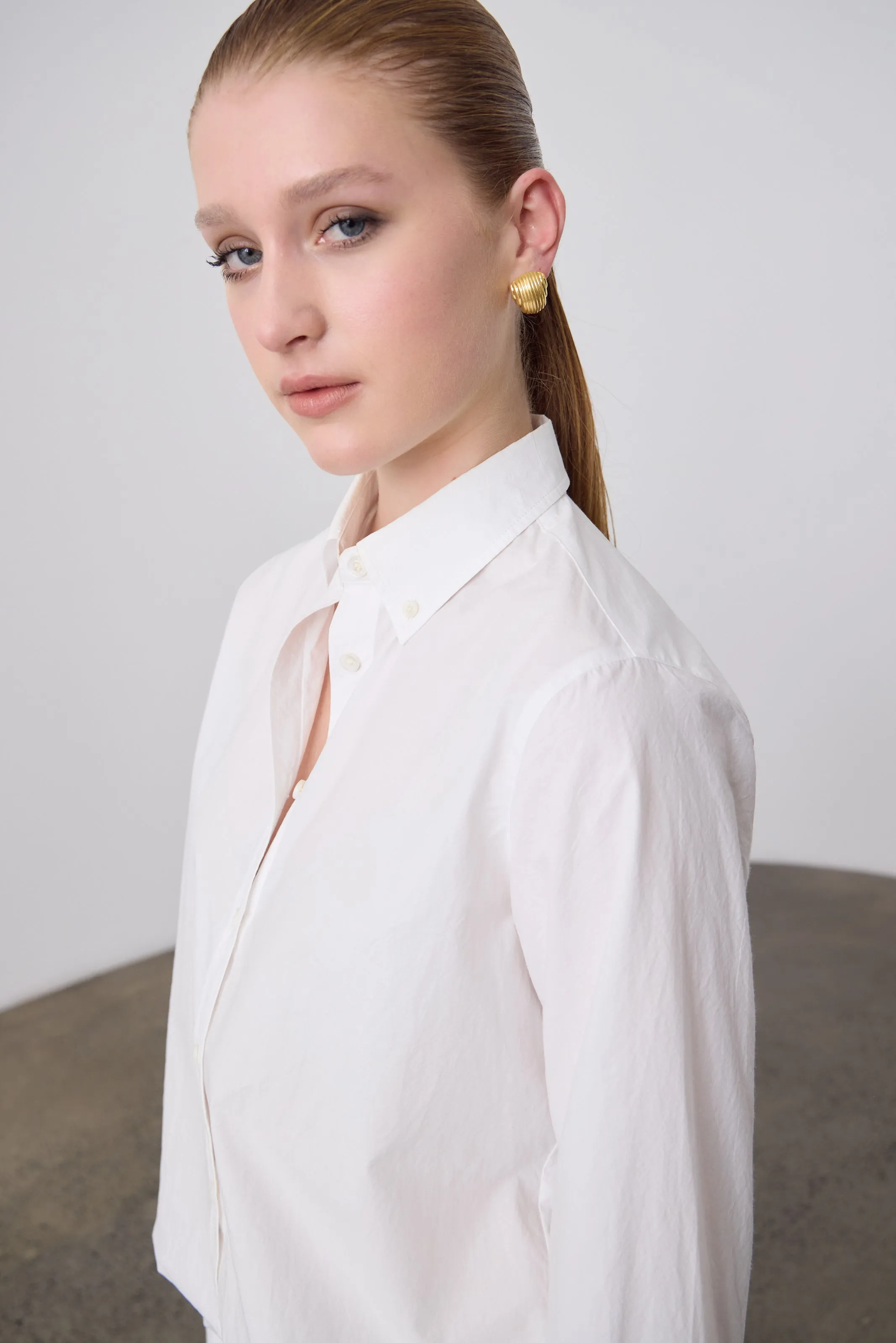 Walt Cotton Shirt - White