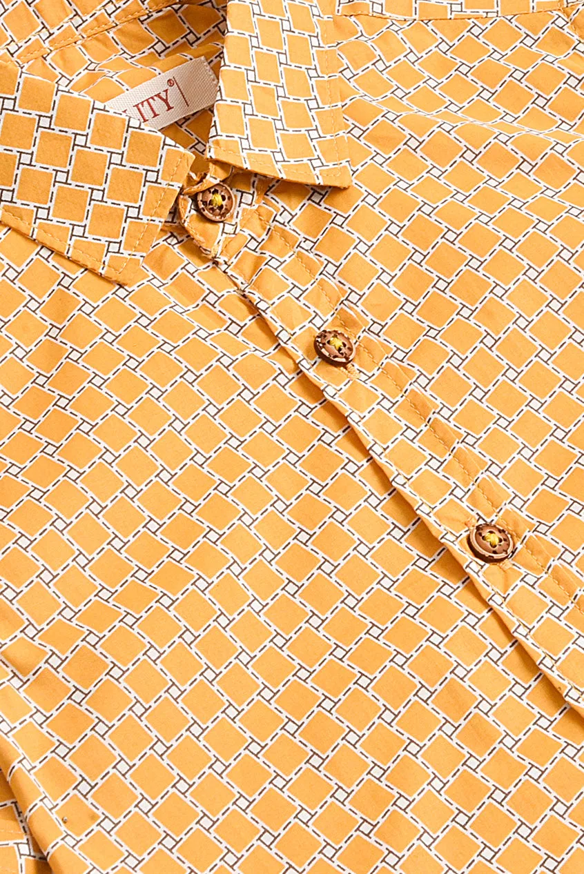 Waves Printed Casual Shirt