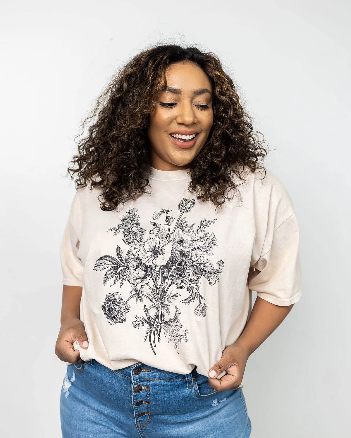 Wild Bouquet Distressed Graphic T-Shirt | XS-2XL